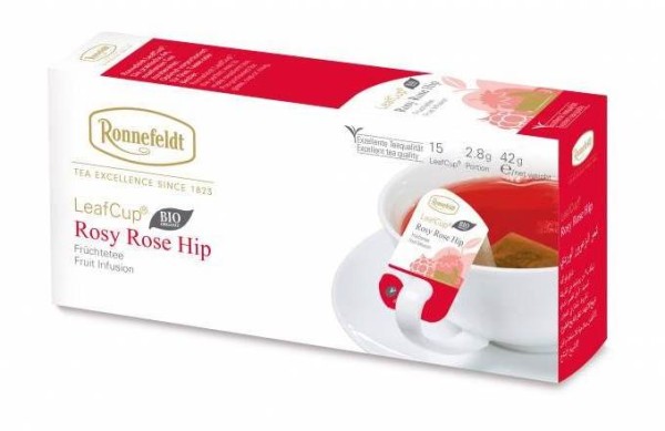 Ronnefeldt LeafCup® Rosy Rose Hip 15 x 2,8g | CaterPoint.de