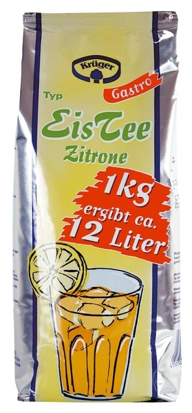 Krüger Eis-Tee Pulver Zitrone 1,0 kg Beutel