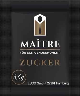 Maitre Zucker Sachet 2000 x 3,6g | CaterPoint.de