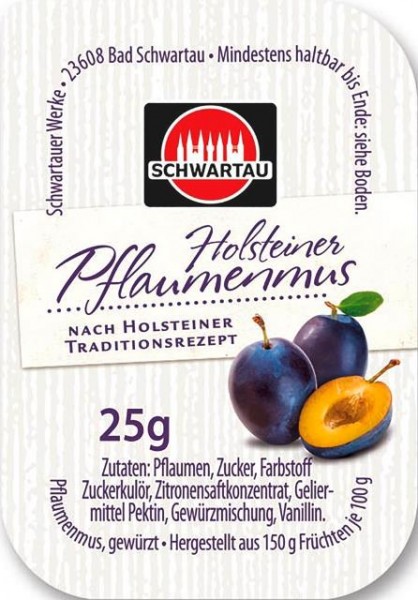 Schwartau Pflaumenmus 100 x 25g | CaterPoint.de