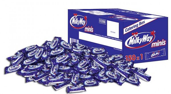 Milky Way Miniriegel 150 x 15,5g | CaterPoint.de