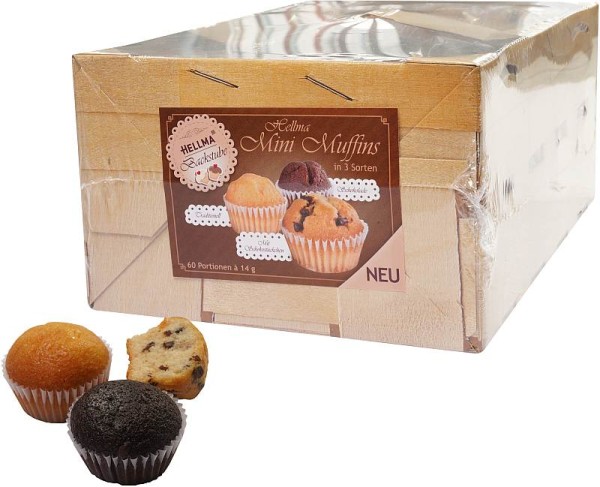 HELLMA Mini Muffin 4 x 60 Stück | CaterPoint.de