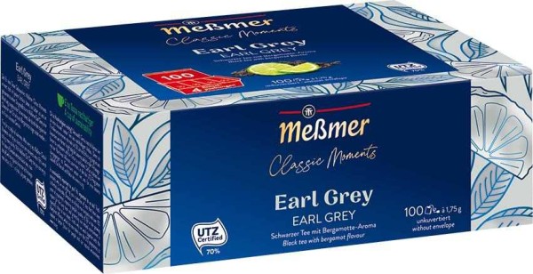 Meßmer Classic Moments Earl Grey 100 x 1,75g Tassenportion | CaterPoint.de