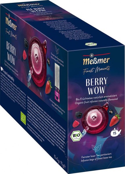 MEßMER Finest Moments Bio Berry Wow 15 x 5g | Tea Buddy | CaterPoint.de