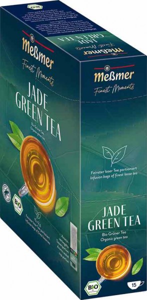 MEßMER Finest Moments Bio Jade Green Tea 15x2,0g Glasportion | CaterPoint.de