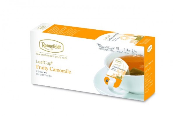 Ronnefeldt LeafCup® Fruity Camomile 15 x 1,4g | CaterPoint.de