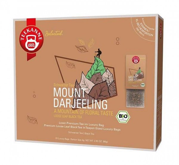 Teekanne Bio Luxury Bag Mount Darjeeling 20 x 4,0g | CaterPoint.de