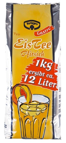 Krüger Eis-Tee Pulver Pfirsich 1,0 kg Beutel