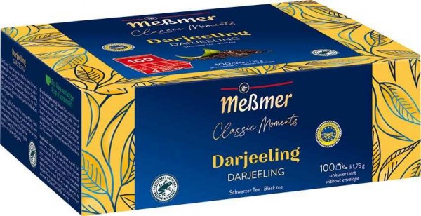 Meßmer Classic Moments Darjeeling 100 x 1,75g Tassenportion | CaterPoint.de