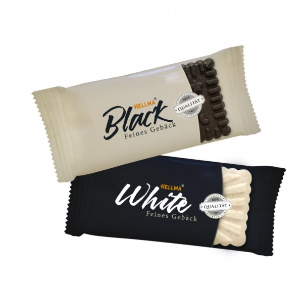 HELLMA Feines Gebäck – Black & White 200 Stück sortiert_Karton | CaterPoint.de