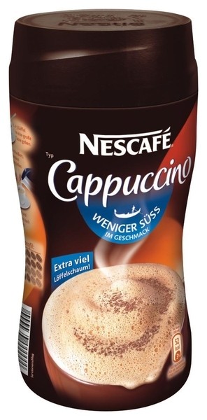 Nescafe Cappuccino "wenig Süße" 250g Dose