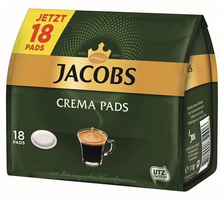 Jacobs Krönung Kaffeepads Crema 18 x 1 Stück
